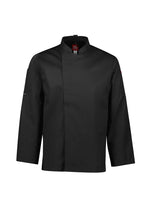 Load image into Gallery viewer, Black / L Mens Alfresco L/S Chef Jacket
