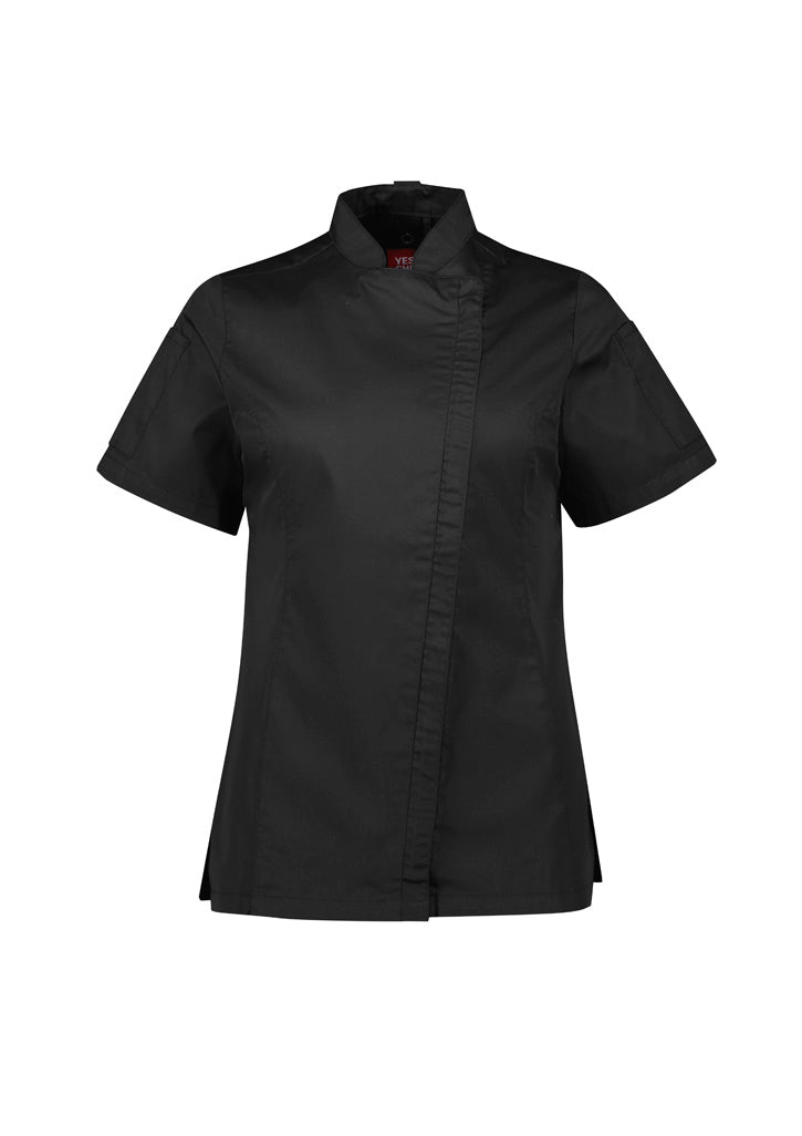 Black / XS Womens Alfresco S/S Chef Jacket