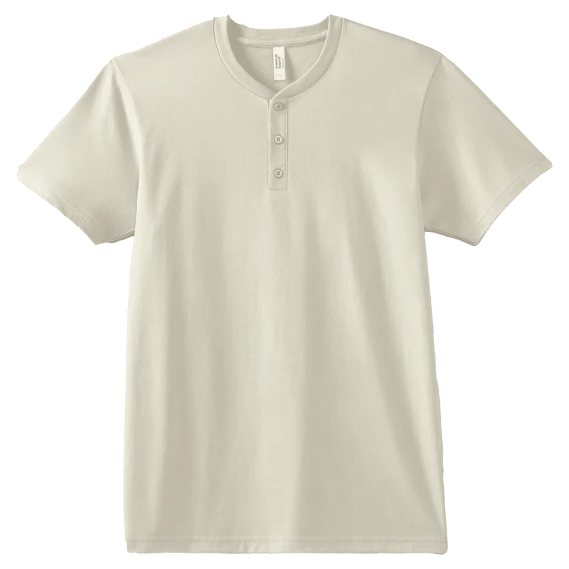 T-Shirt Bone / S American Apparel Henley Tee