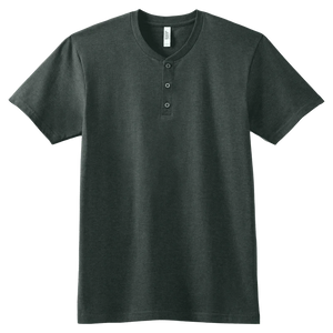 T-Shirt Charcoal Heather / S American Apparel Henley Tee