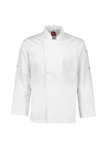 White / L Mens Alfresco L/S Chef Jacket