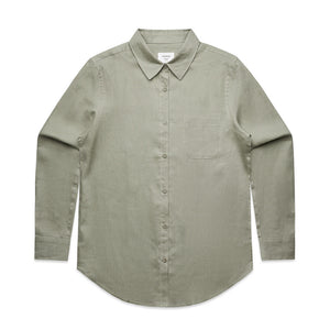 Shirt Eucalyptus / X Women's Linen Shirt