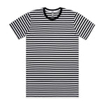 Load image into Gallery viewer, Tee Black / White / S Men's Staple Stripe Tee
