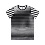 Load image into Gallery viewer, Tee Black / White / XS Women's Maple Stripe Tee
