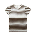 Load image into Gallery viewer, Tee Natural / Walnut / XS Women's Maple Stripe Tee
