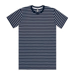 Load image into Gallery viewer, Tee Navy / White / S Men's Staple Stripe Tee
