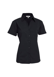 Black / 6 Ladies Metro Short Sleeve Shirt