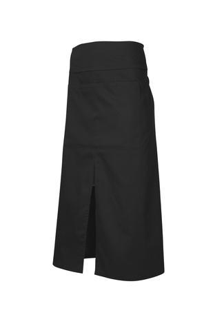 Black Split Full Length Waist Apron