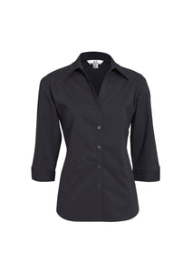 Charcoal / 6 Ladies Metro 3/4 Sleeve Shirt