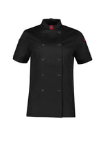 Load image into Gallery viewer, Chef Shirt Black / XS Womens Zest S/S Jacket
