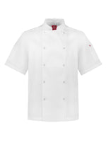 Load image into Gallery viewer, Chef Shirt White / XS Mens Zest S/S Chef Jacket
