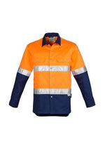 Load image into Gallery viewer, Mens Hi Vis Spliced Industrial Shirt - Hoop Taped
