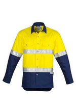 Load image into Gallery viewer, Mens Hi Vis Spliced Industrial Shirt - Hoop Taped
