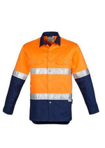 Load image into Gallery viewer, Mens Hi Vis Spliced Industrial Shirt - Hoop Taped
