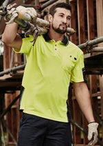 Load image into Gallery viewer, Mens Reinforced Hi Vis Squad S/S Polo
