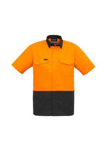 Load image into Gallery viewer, Mens Rugged Cooling Hi Vis Spliced S/S Shirt
