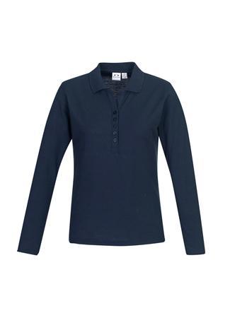 Navy / 24 Ladies Longsleeve Polo