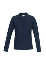 Load image into Gallery viewer, Navy / 24 Ladies Longsleeve Polo
