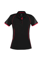 Load image into Gallery viewer, polo 8 / Black/Red Women&#39;s Razor Polo
