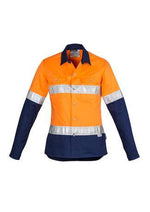 Load image into Gallery viewer, Womens Hi Vis Spliced Industrial Shirt - Hoop Taped
