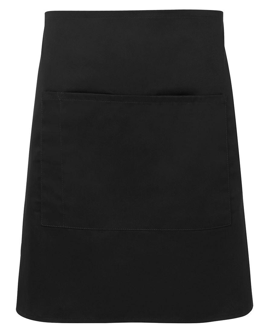 Apron Black Waist Apron with Pocket