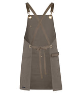 Load image into Gallery viewer, Apron Brass Eyelet Canvas Apron with PU Strap
