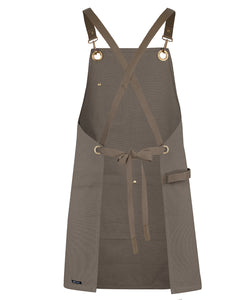 Apron Brass Eyelet Canvas Apron with PU Strap