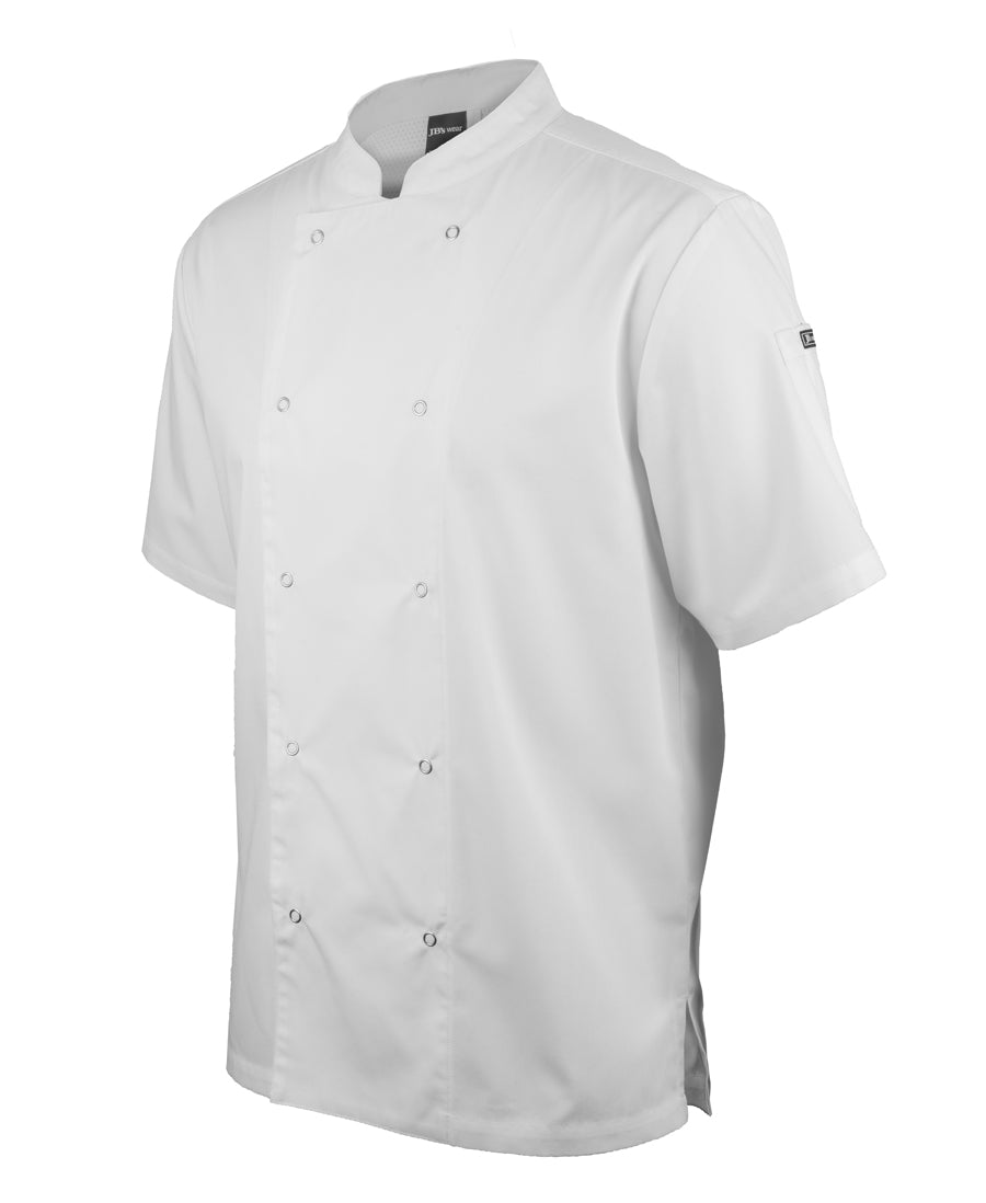 Chef Shirt White / 3XS Unisex Snap Button S/S Chefs Jacket