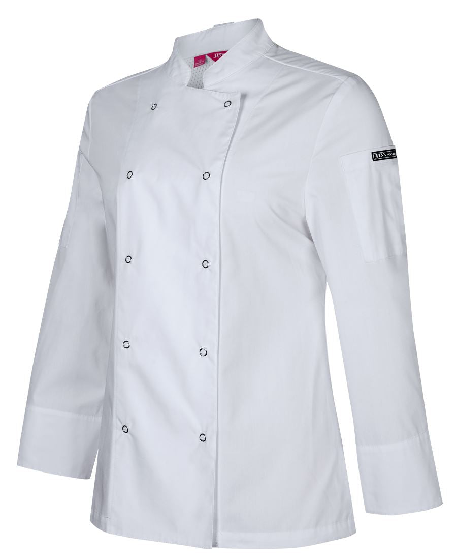 Chef Shirt White / 6 Women's Snap Button L/S Chef Jacket