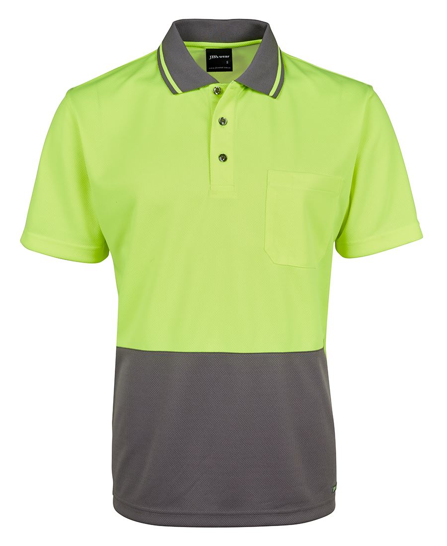 High Vis HI VIS Lime Polo