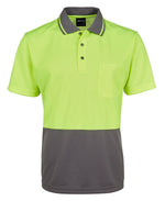 Load image into Gallery viewer, High Vis Lime/Charcoal / S HI VIS Lime Polo
