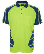 Load image into Gallery viewer, High Vis Lime/Royal / S HI VIS Spider Polo
