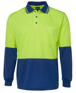 Load image into Gallery viewer, High Vis Lime/Royal / S HI VIS Traditional Polo
