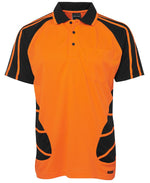 Load image into Gallery viewer, High Vis Orange/Black / S HI VIS Spider Polo
