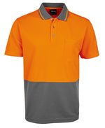 Load image into Gallery viewer, High Vis Orange/Charcoal / S HI VIS Polo
