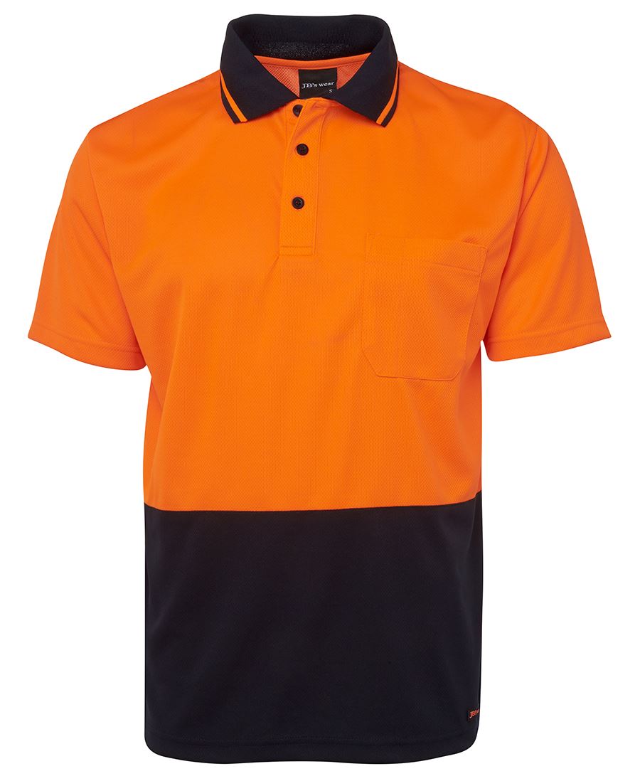 High Vis Orange/Navy / S HI VIS Polo