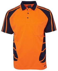 High Vis Orange/Navy / S HI VIS Spider Polo