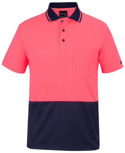 High Vis Pink/Navy / S HI VIS Polo