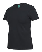 Load image into Gallery viewer, T-Shirt Black / 6 Ladies C of C Cotton Stretch Tee
