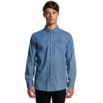 Load image into Gallery viewer, Men&#39;s Chambray Shirt - WORKWEAR - UNIFORMS - NZ
