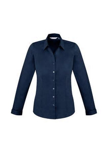 Ladies Monaco Long Sleeve Shirt - WORKWEAR - UNIFORMS - NZ