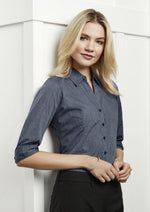 Load image into Gallery viewer, Women&#39;s Trend 3/4 Sleeve Shirt - WORKWEAR - UNIFORMS - NZ
