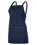 Load image into Gallery viewer, Mid-Length Cross Back Denim Apron - WORKWEAR - UNIFORMS - NZ
