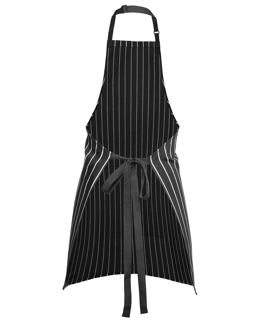 Mid- Length Striped Apron with Pocket - WORKWEAR - UNIFORMS - NZ