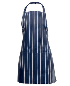 Mid- Length Striped Apron with Pocket - WORKWEAR - UNIFORMS - NZ