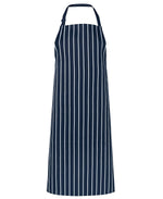 Load image into Gallery viewer, Apron Navy/White Striped Bib Apron - Without Pocket
