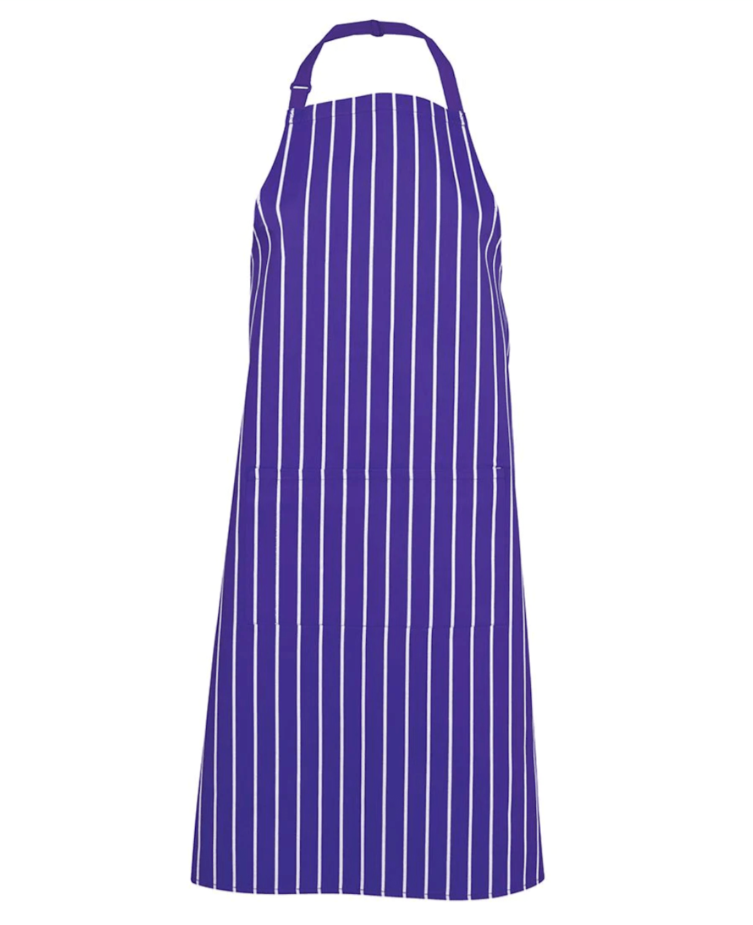 Apron Purple/White Striped Bib Apron