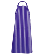 Load image into Gallery viewer, Apron Purple/White Striped Bib Apron
