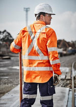 Load image into Gallery viewer, Mens Hi Vis X Back Taped Shirt - WORKWEAR - UNIFORMS - NZ
