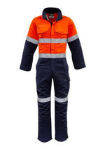Load image into Gallery viewer, Mens Orange Flame HRC 2 Hoop Taped Spliced Overall - WORKWEAR - UNIFORMS - NZ
